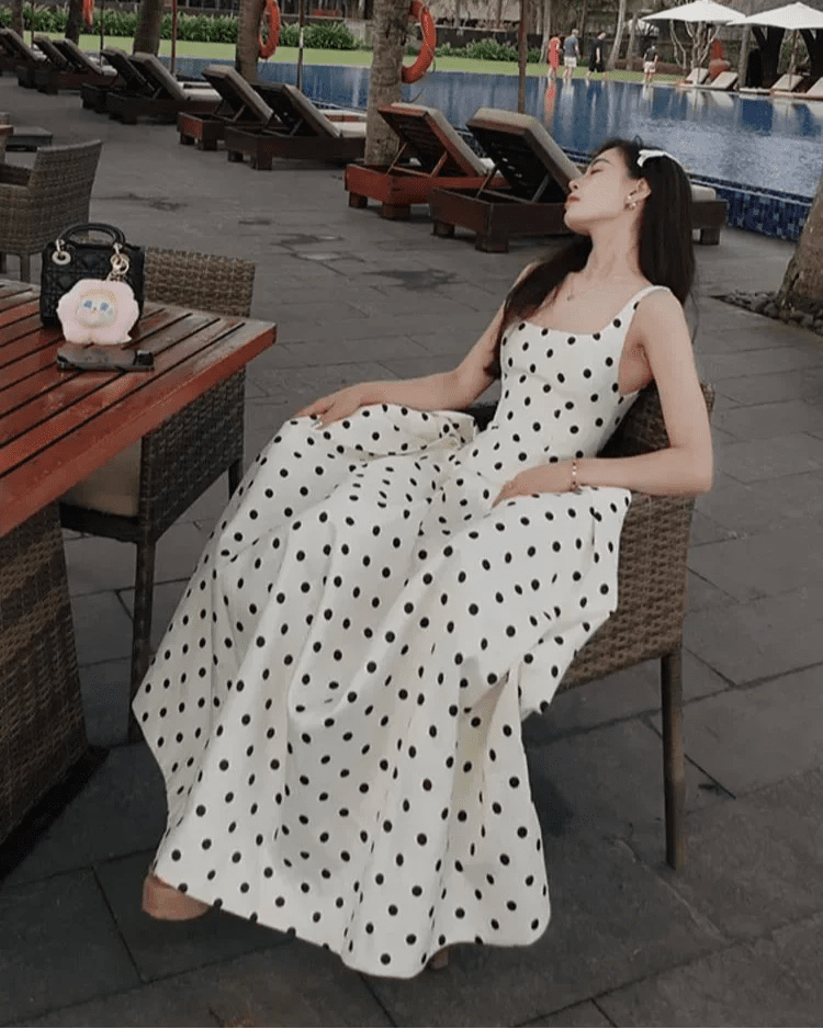 Martha Polka Dot Midikleid