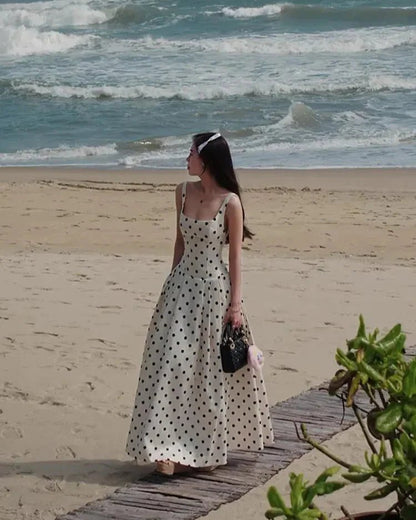 Martha Polka Dot Midikleid