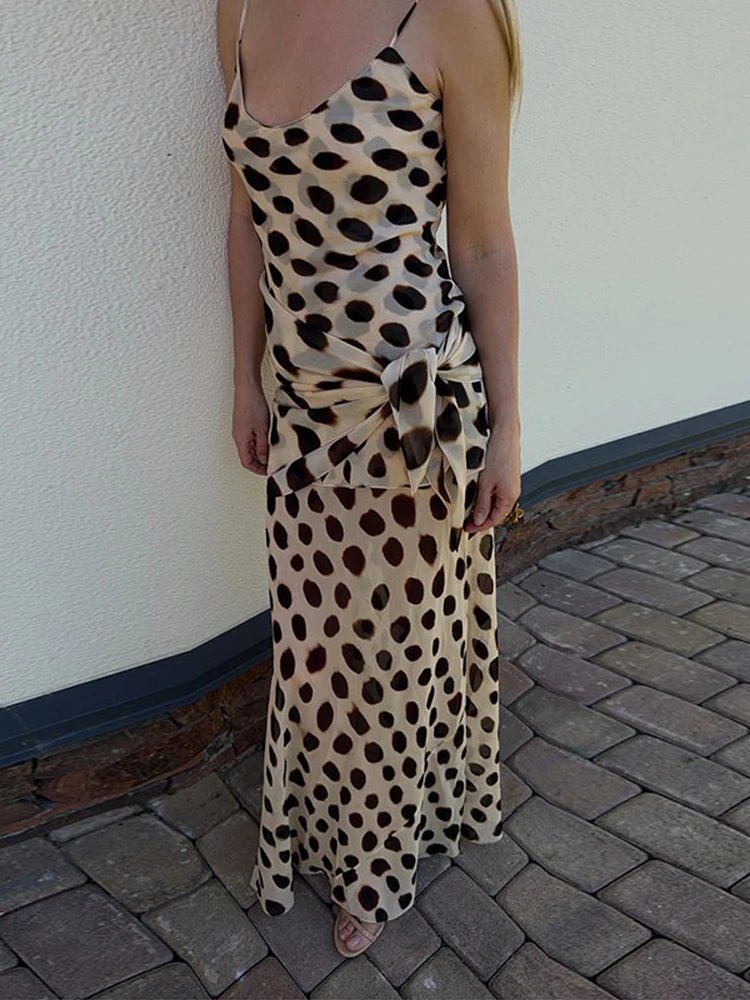 Sophia Print Slip-Kleid