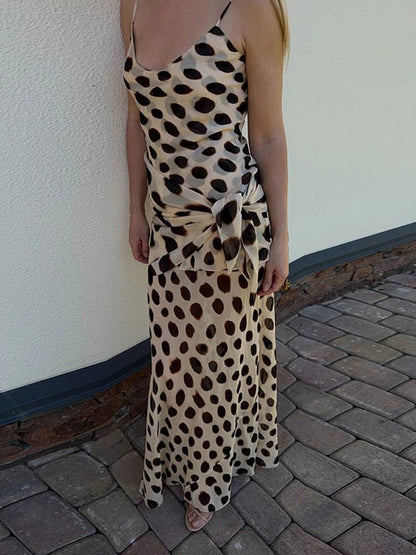 Sophia Print Slip-Kleid