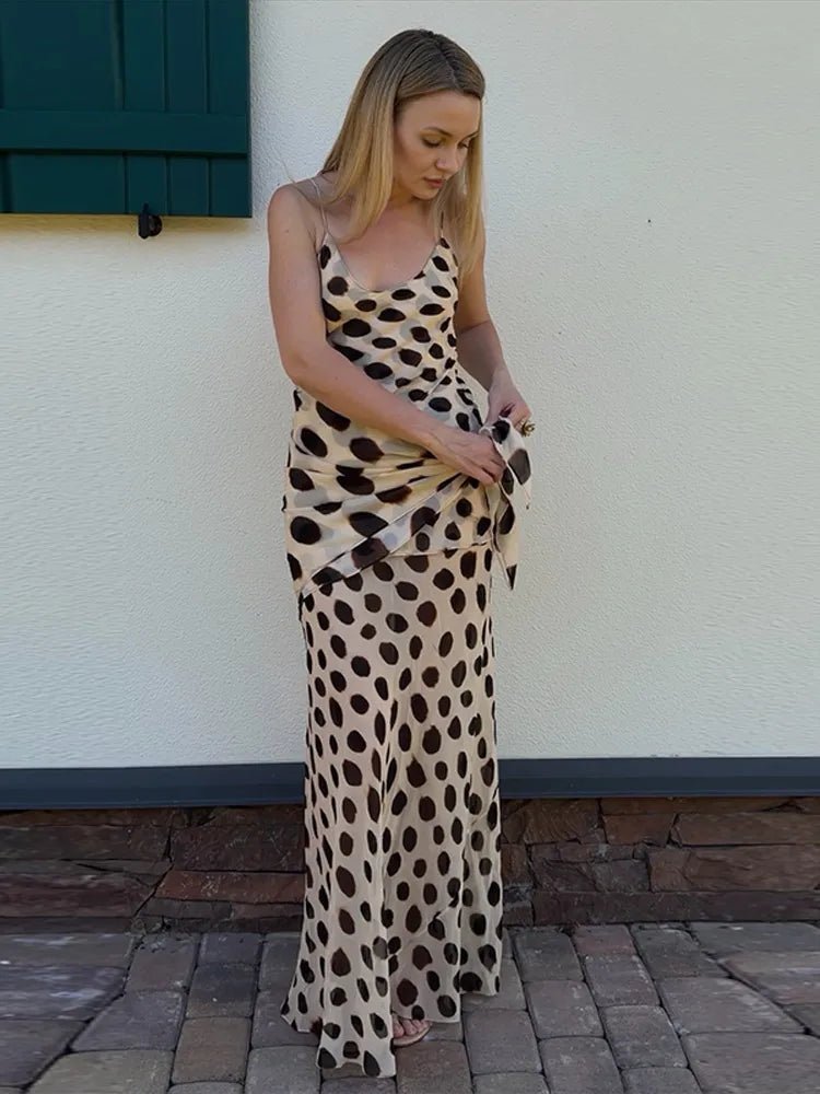 Sophia Print Slip-Kleid