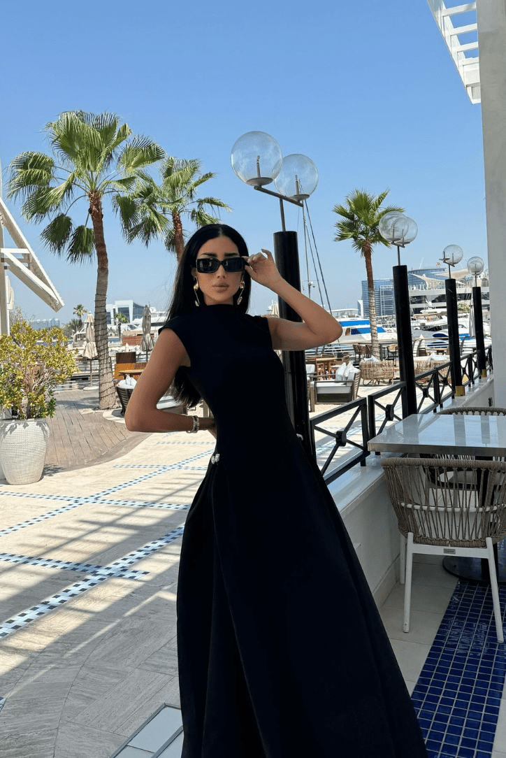 Ofelia Mock Neck Maxi Dress