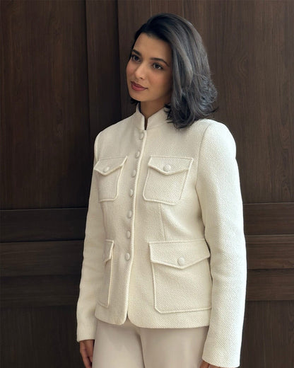 Angela Stehkragen-Blazer