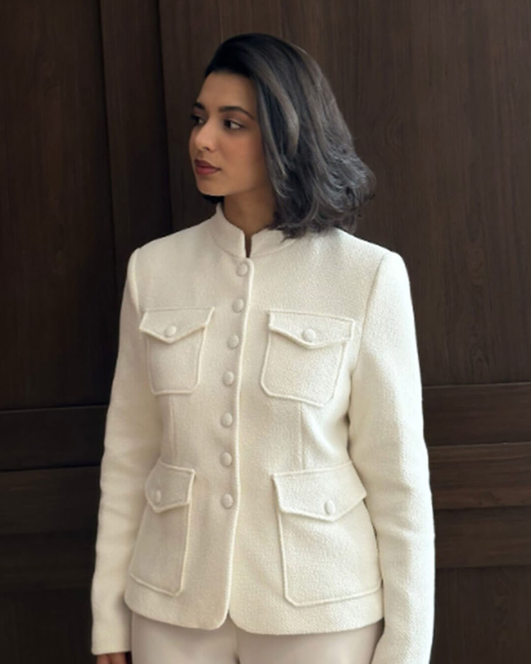 Angela Stehkragen-Blazer