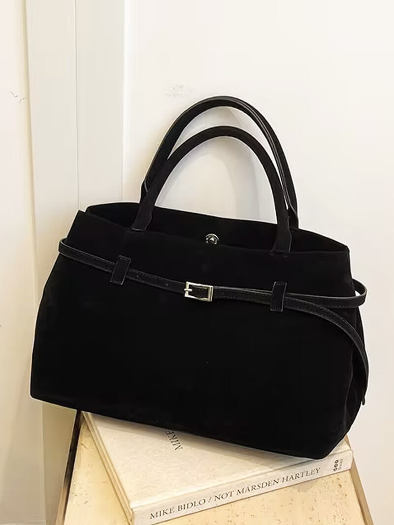 Isabel Wildleder-Tasche