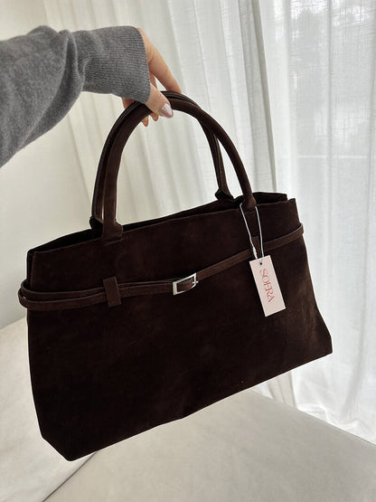 Isabel Wildleder-Tasche