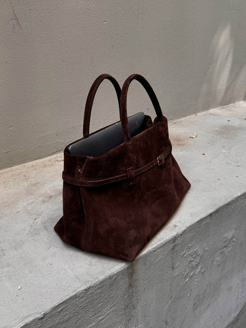 Isabel Wildleder-Tasche