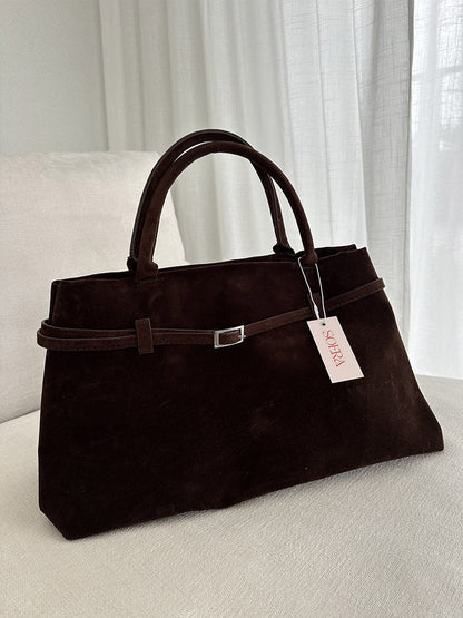 Isabel Wildleder-Tasche