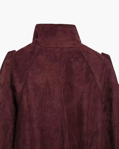 Miriam Funnel Neck Wildlederjacke