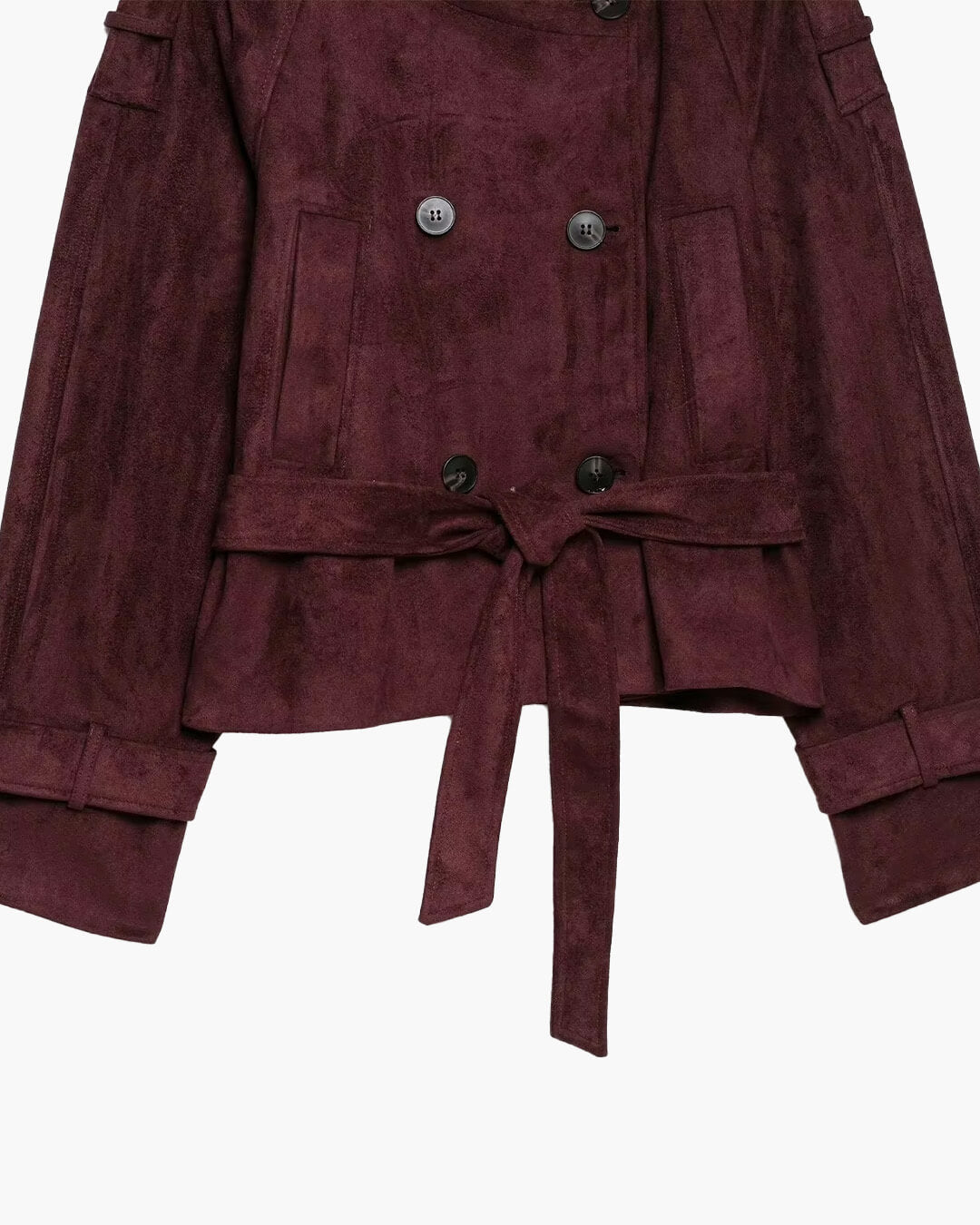 Miriam Funnel Neck Wildlederjacke
