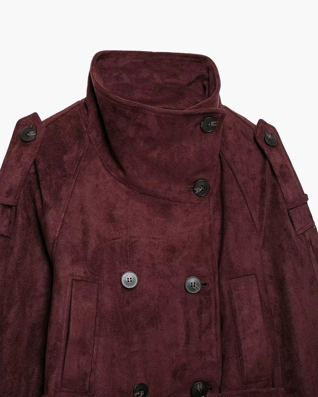 Miriam Funnel Neck Wildlederjacke