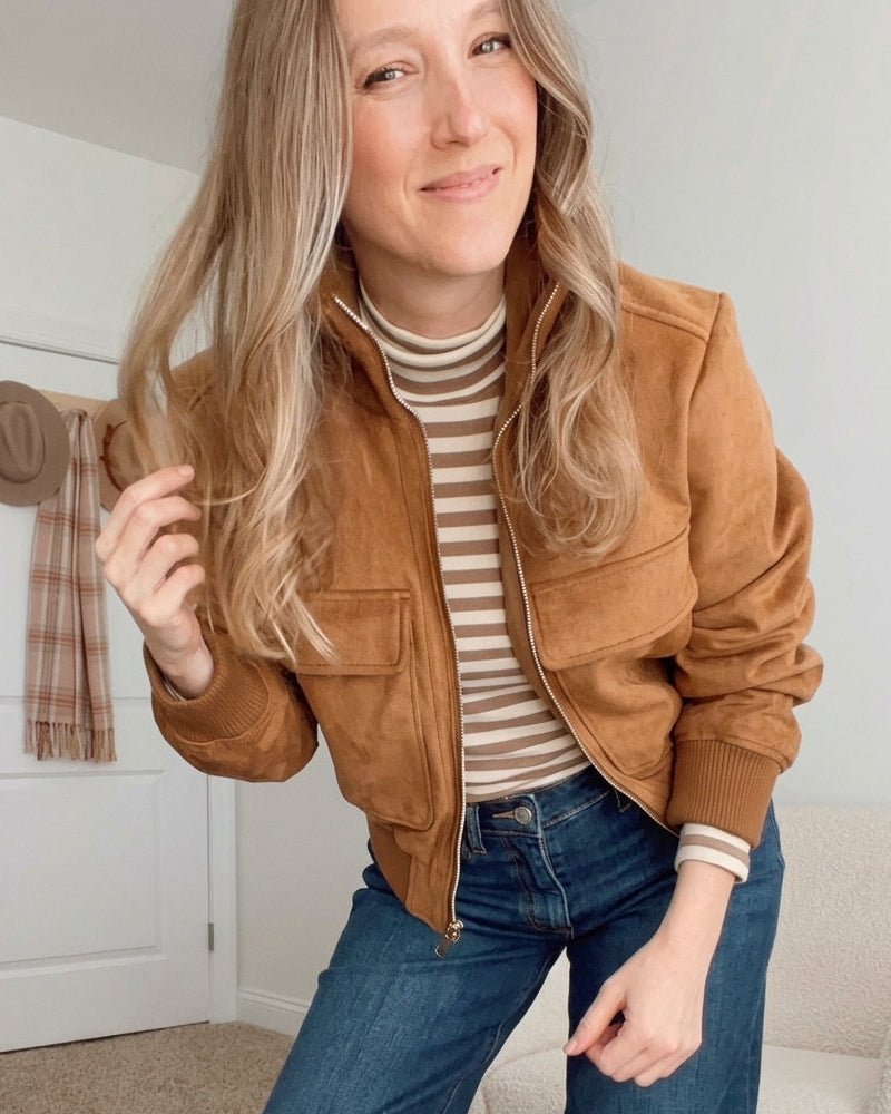 Amanda Kurze Bomberjacke