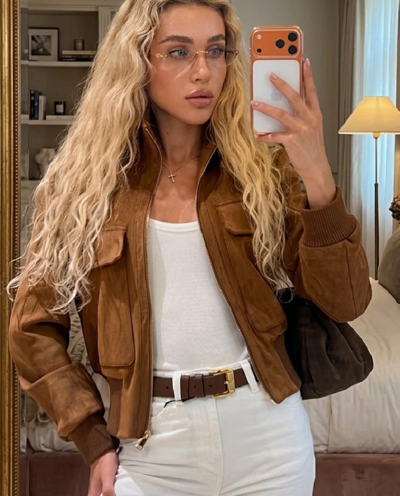 Amanda Kurze Bomberjacke