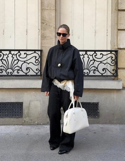 Carla Funnel Neck Windbreaker Jacket