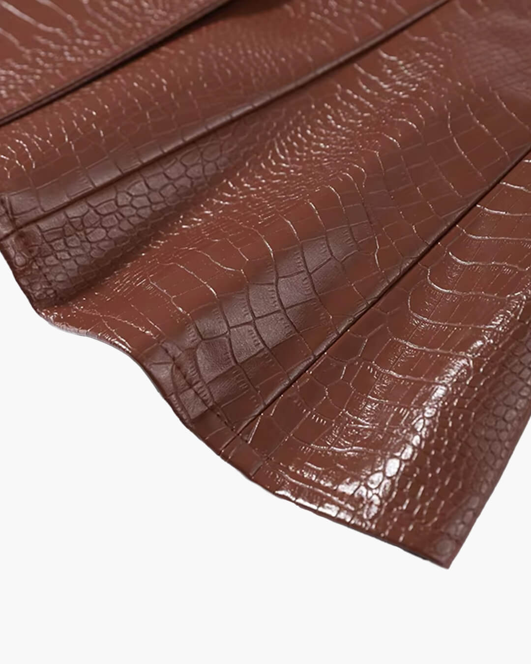 Lola Croc geprägte Kunstlederjacke