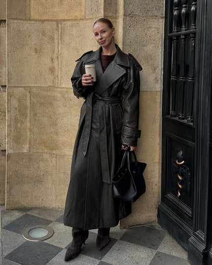 Kelly Lange Leder-Motojacke