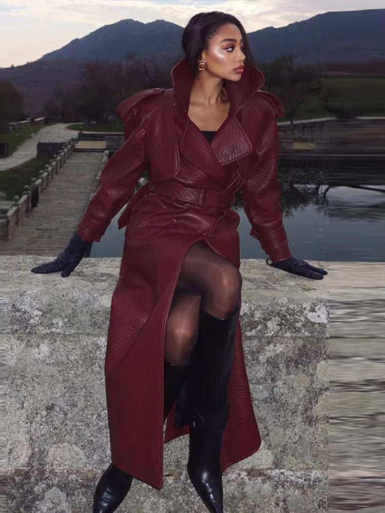 Kelly Lange Leder-Motojacke