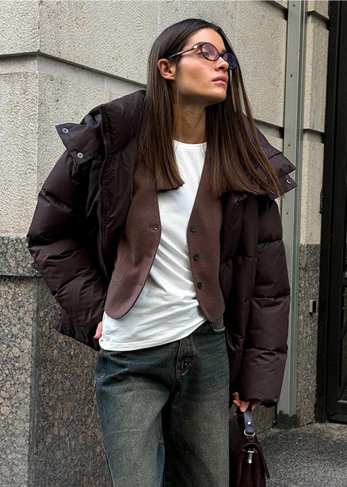 Lola Oversized Steppjacke mit abnehmbarer Kapuze