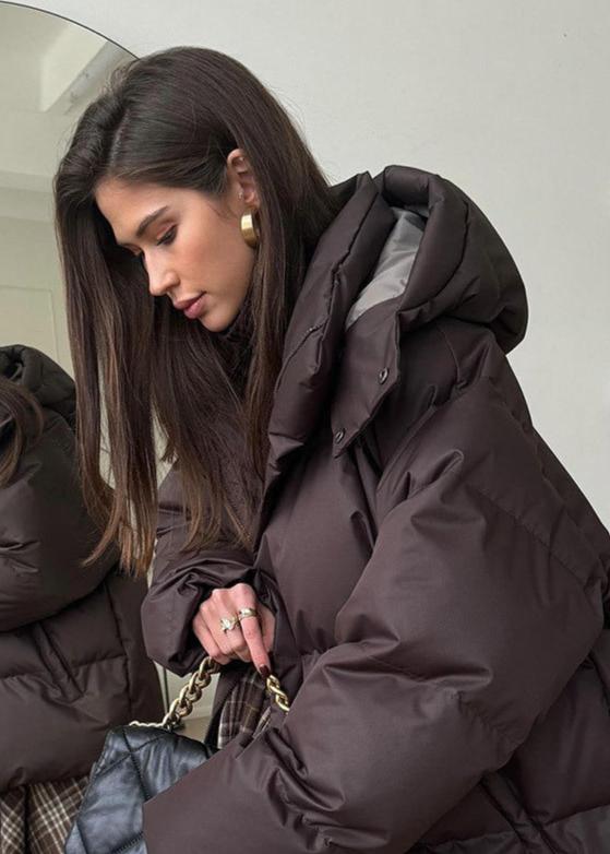 Lola Oversized Steppjacke mit abnehmbarer Kapuze