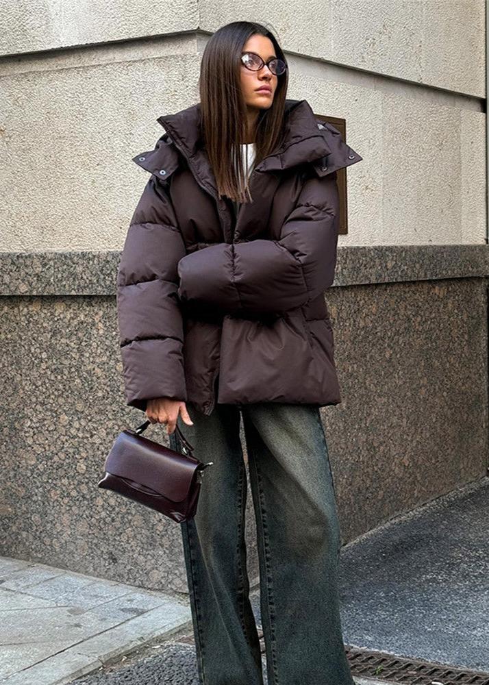 Lola Oversized Steppjacke mit abnehmbarer Kapuze