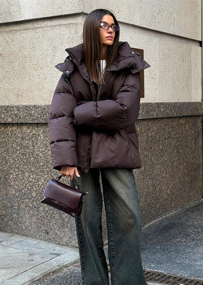 Lola Oversized Steppjacke mit abnehmbarer Kapuze