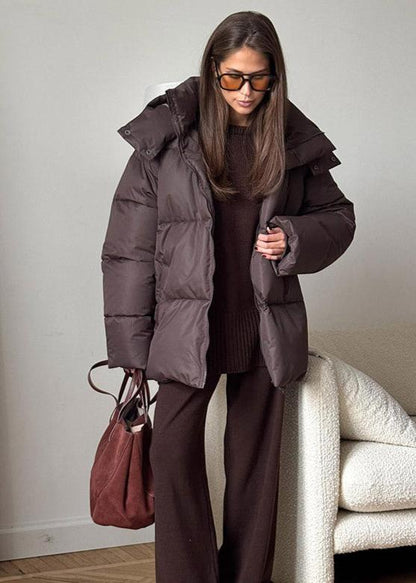 Lola Oversized Steppjacke mit abnehmbarer Kapuze