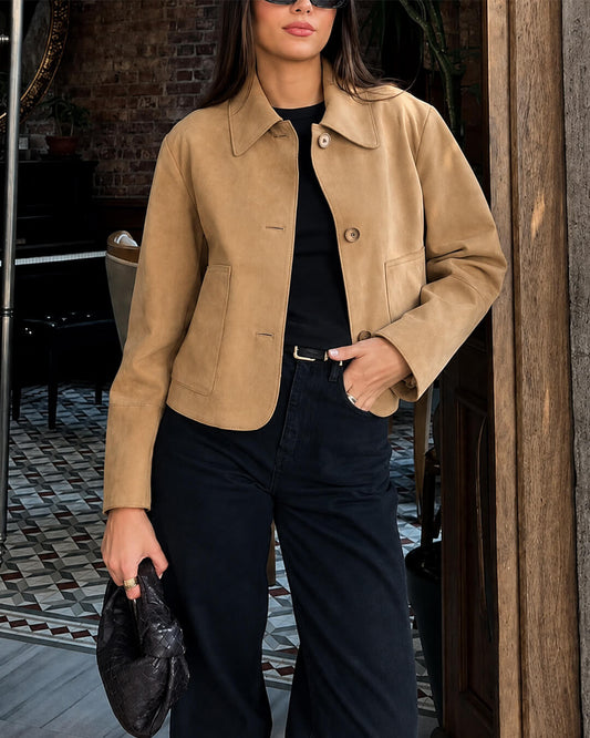 Edie Kurzjacke aus Kunst-Suede