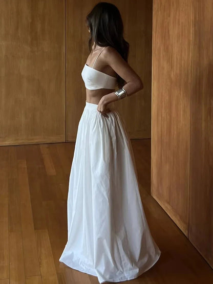 Diandra Trägerloses Crop-Top Zweiteiler
