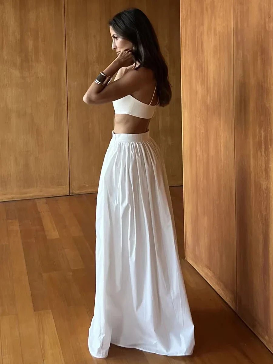 Diandra Trägerloses Crop-Top Zweiteiler