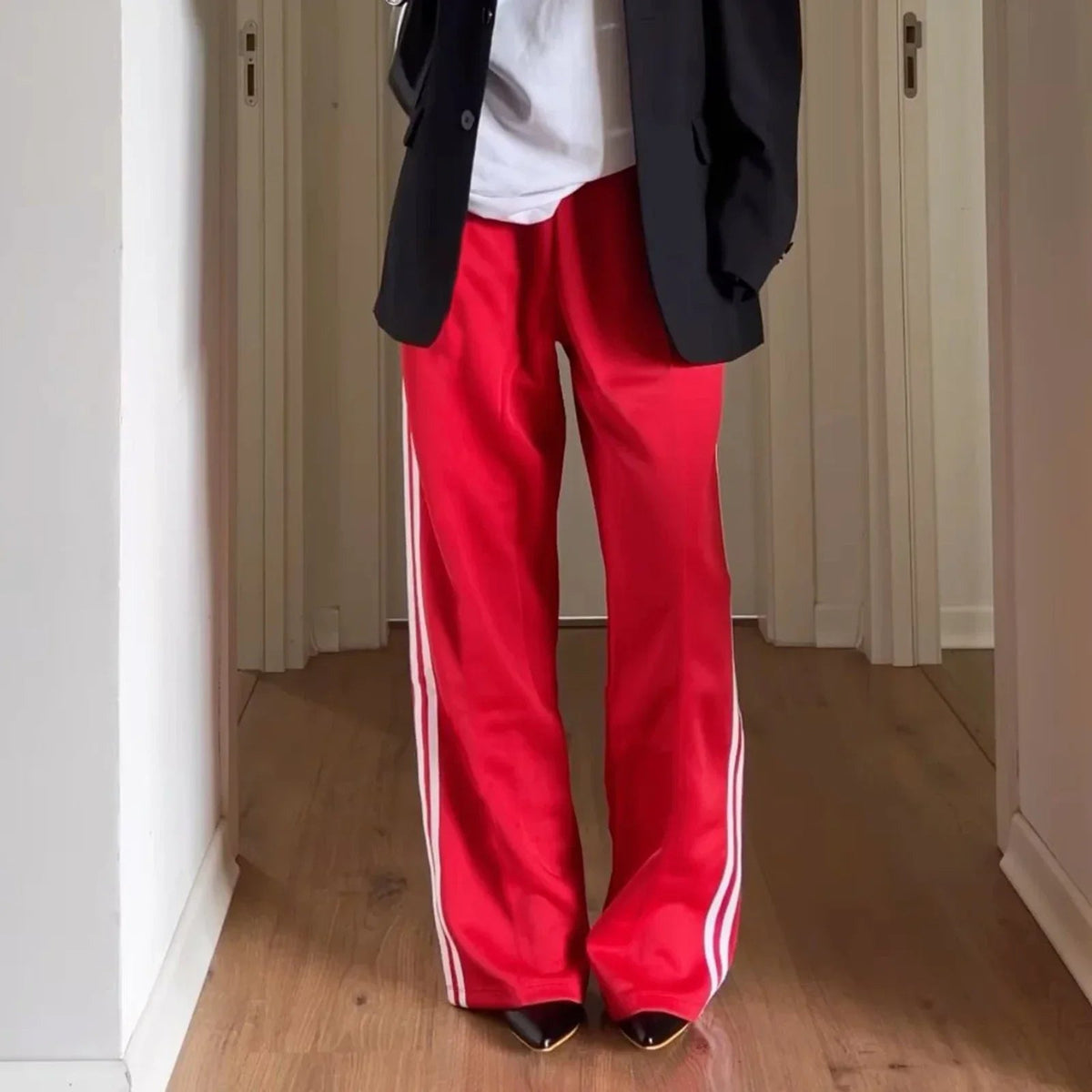 Lily Gestreifte Kordelzug-Sweatpants