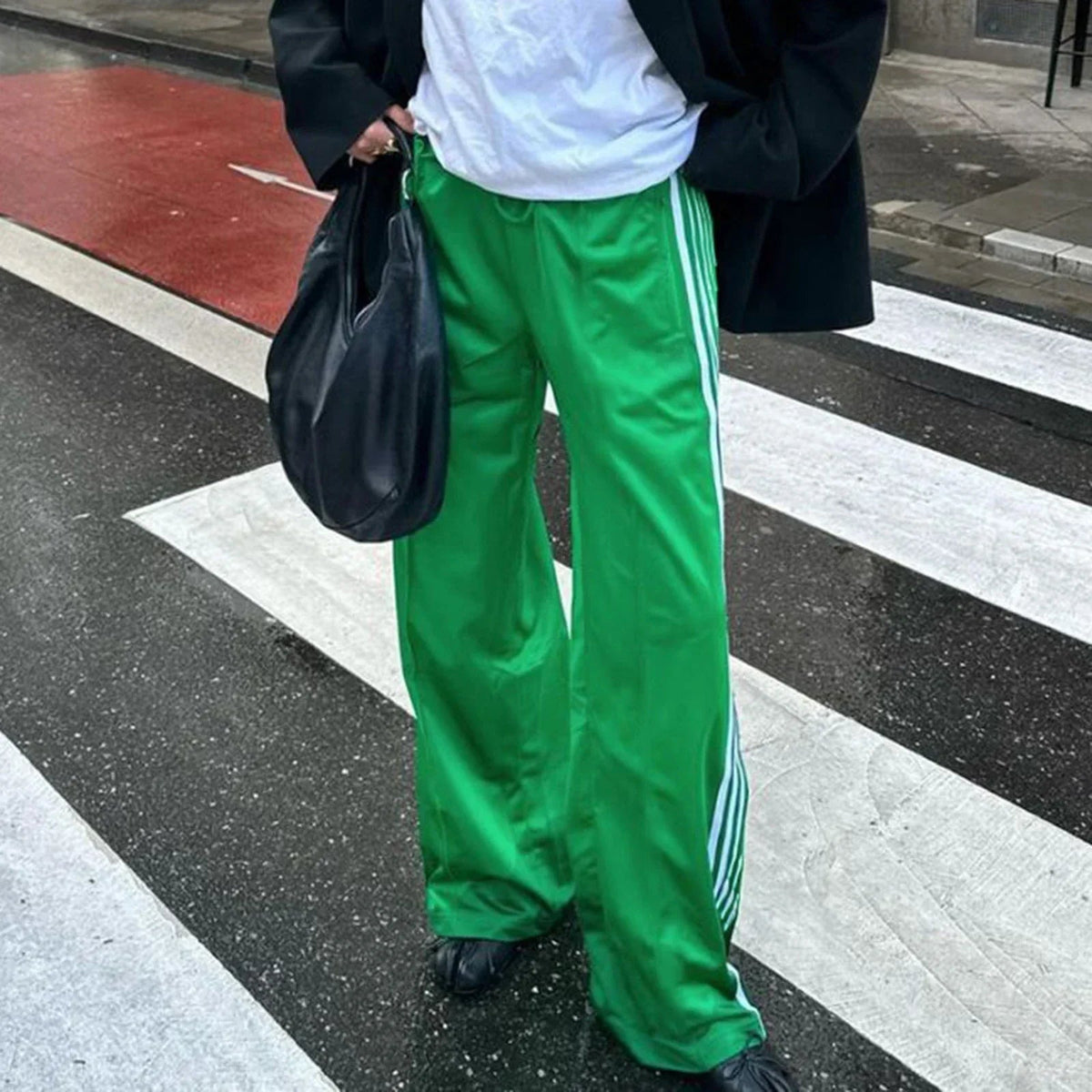 Lily Gestreifte Kordelzug-Sweatpants