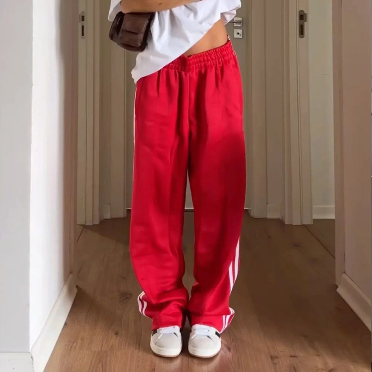 Lily Gestreifte Kordelzug-Sweatpants