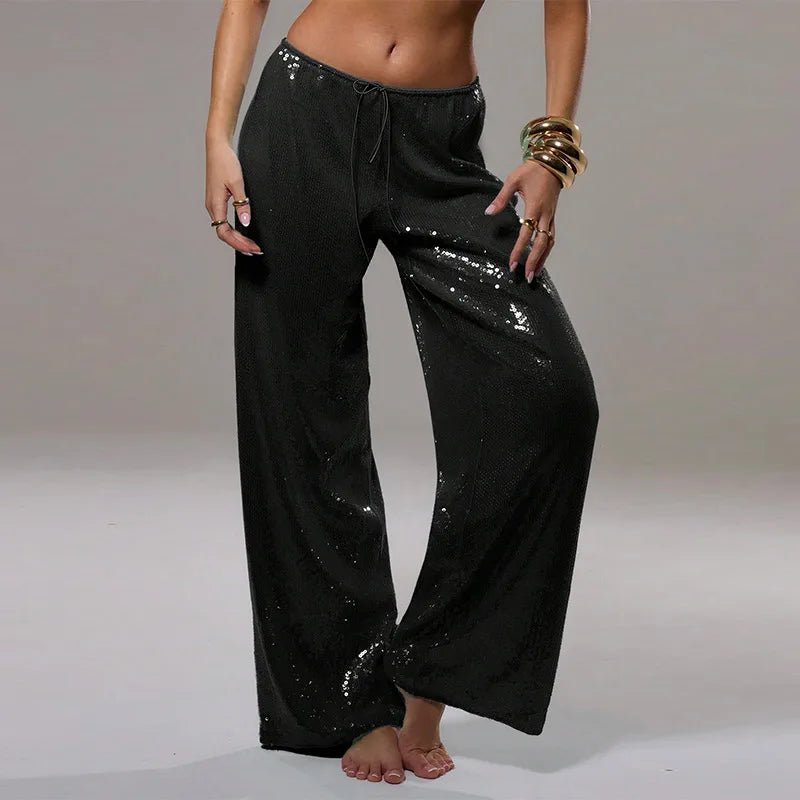 Maya Pailletten-Weitbeinhose