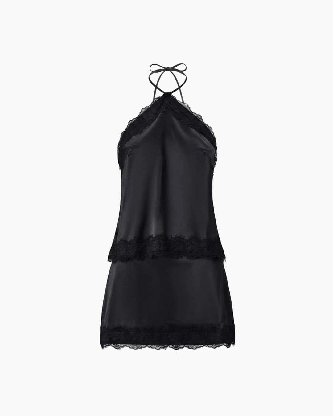 Sienna Satin Neckholder-Zweiteiler
