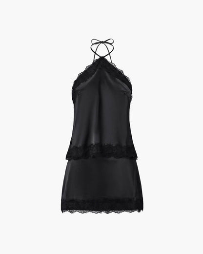 Sienna Satin Neckholder-Zweiteiler