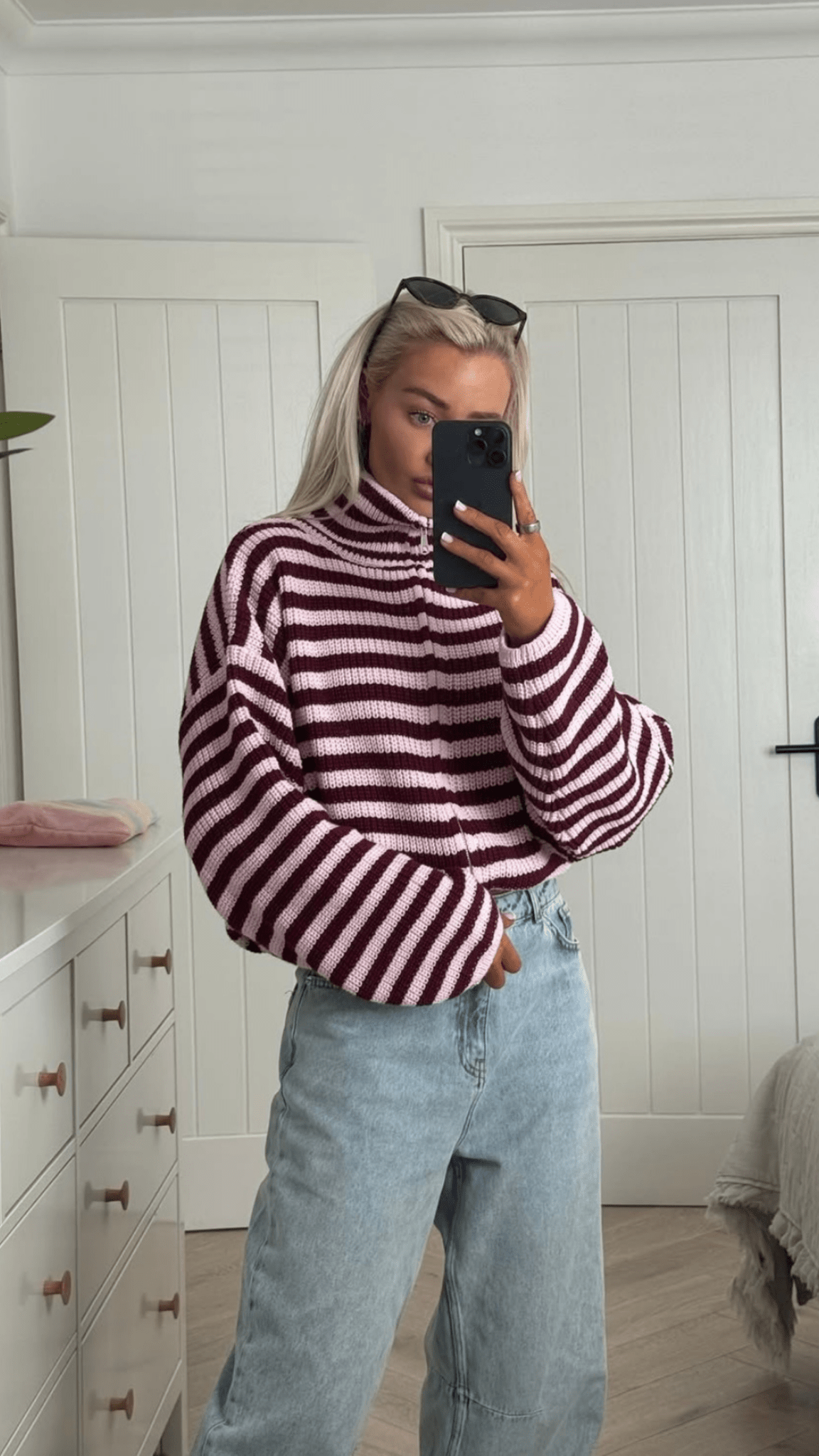 Adella Strick-Sweater mit Reißverschluss