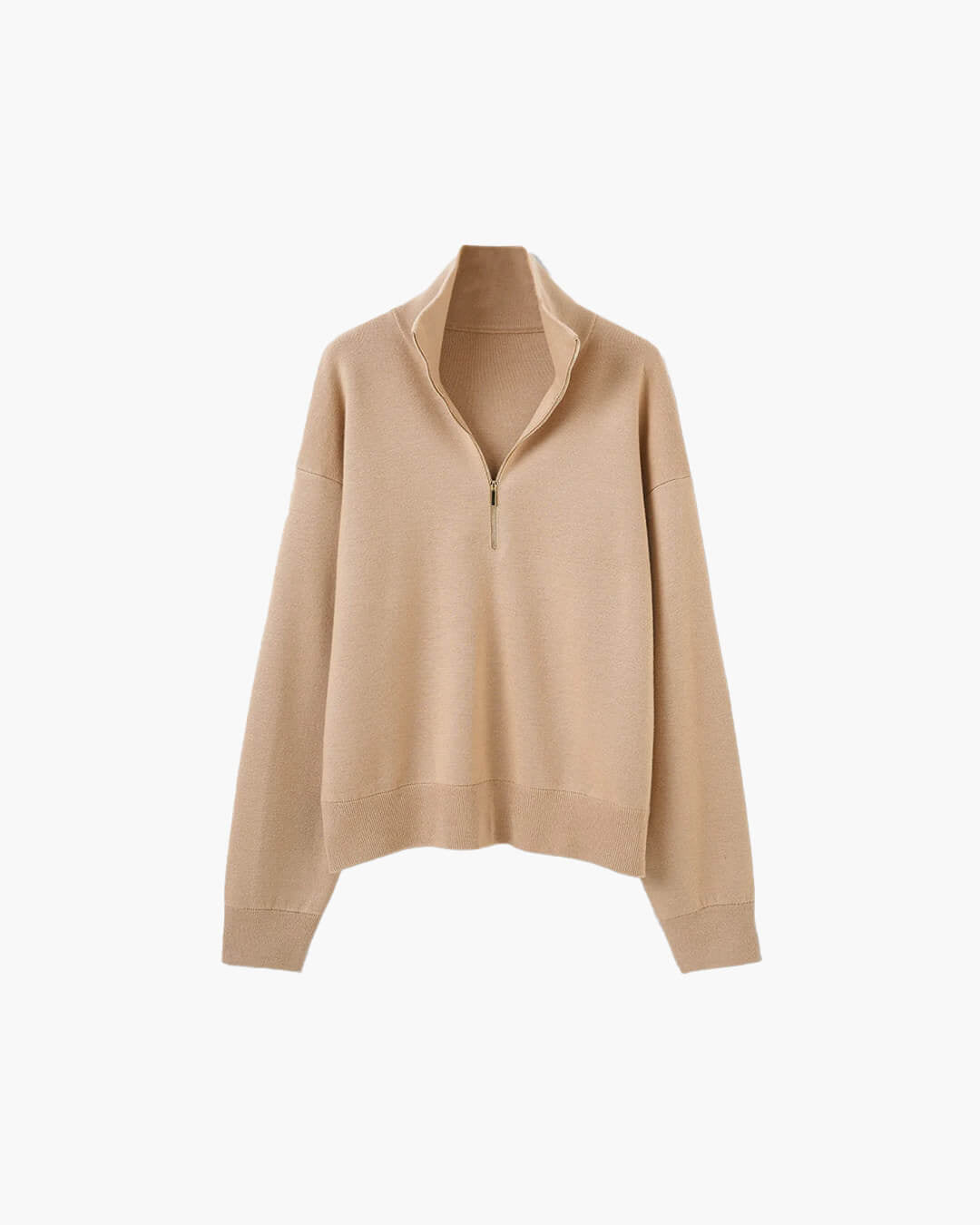 Alice Halb-Reißverschluss Strickpullover