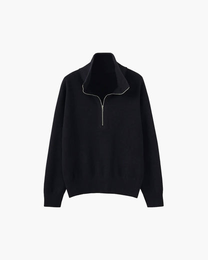 Alice Halb-Reißverschluss Strickpullover