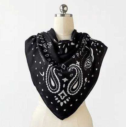 SOKYND Adaure Paisley Knitted Bandana Scarf AccessoriesSOKYND-744855-BLA-ONESIZ-15479BlackOne Size