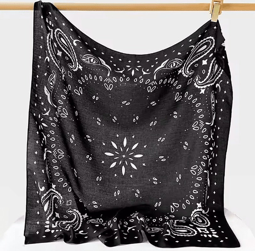 SOKYND Adaure Paisley Knitted Bandana Scarf AccessoriesSOKYND-744855-BLA-ONESIZ-15479BlackOne Size