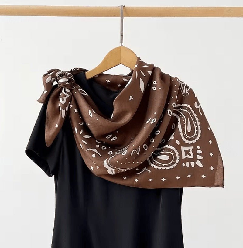 SOKYND Adaure Paisley Knitted Bandana Scarf AccessoriesSOKYND-744855-BRO-ONESIZ-48247BrownOne Size