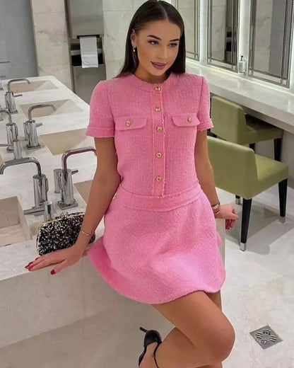 SOKYND Adelina Slim Fit Summer Dress DressPinkS