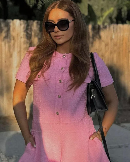 SOKYND Adelina Slim Fit Summer Dress DressPinkXS