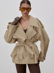 Alice Schnürkragen Trenchcoat