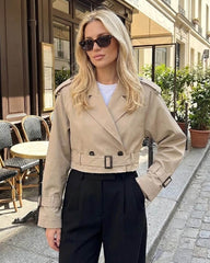 Althea Gekürzter Trenchcoat mit Gürtel
