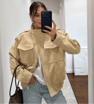 Alyssa Kunstwildleder Bomberjacke