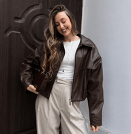 Amy Vintage Kunstlederjacke