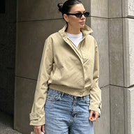 Anne High-Neck Reißverschluss-Jacke
