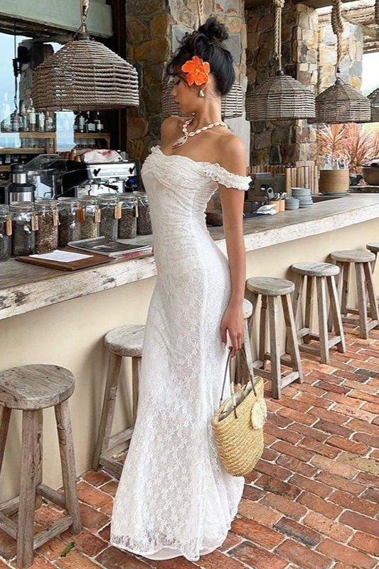 SOKYND Arabella Lace Spaghetti Strap Maxi Dress DressSOKYND-020567-WHI-S-63063WhiteS