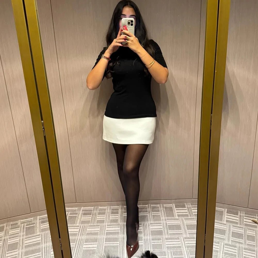 SOKYND Betty High Neck Mini Dress DressesFp1772777205913522135M